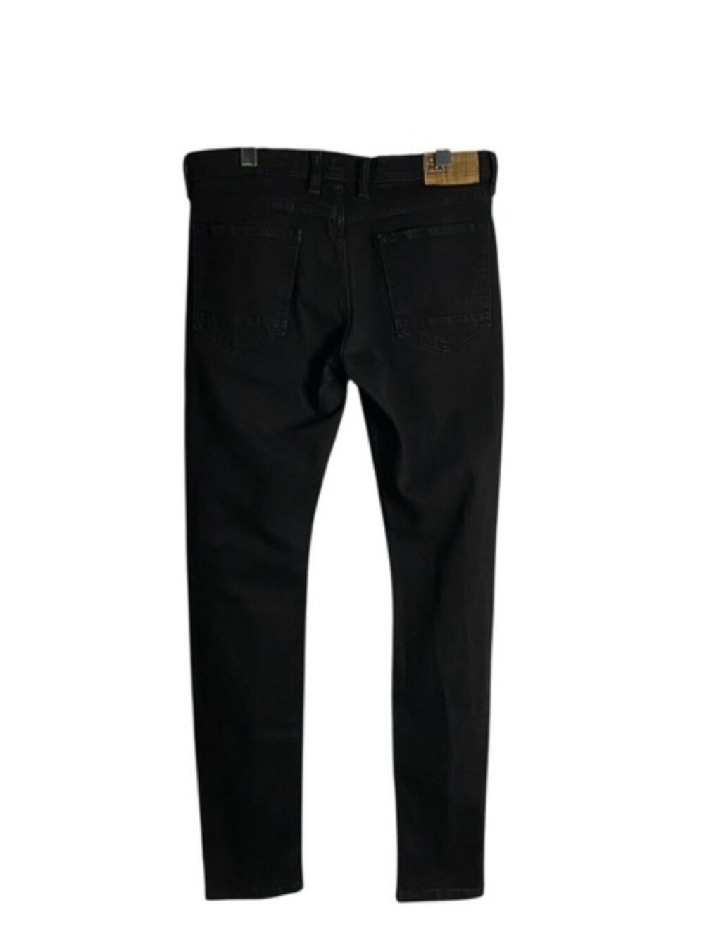 DNMX Men's Black Casual Skinny Denim Jeans - Picture 7 of 7